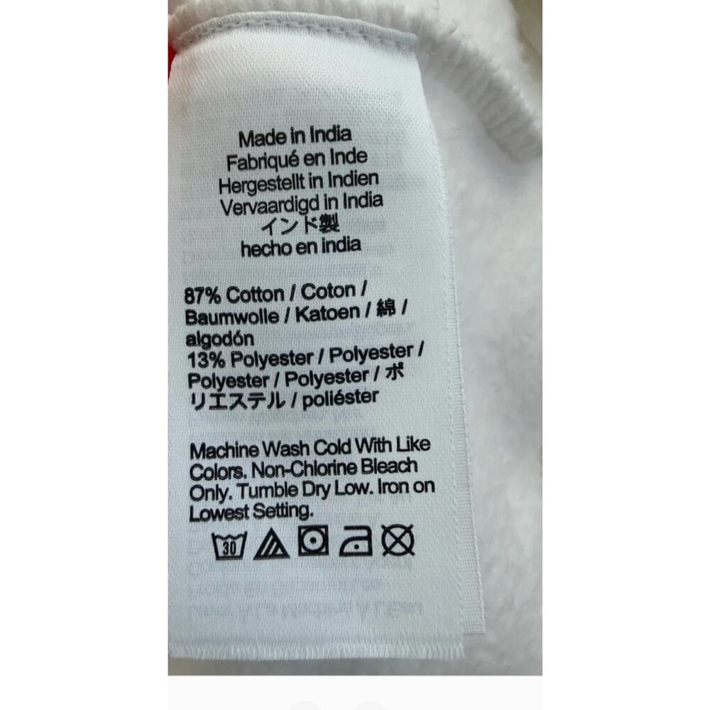 Madewell Crewneck Varsity Sweatshirt XL NWT White Sweater NY284 90s Y2K - Picture 4 of 4